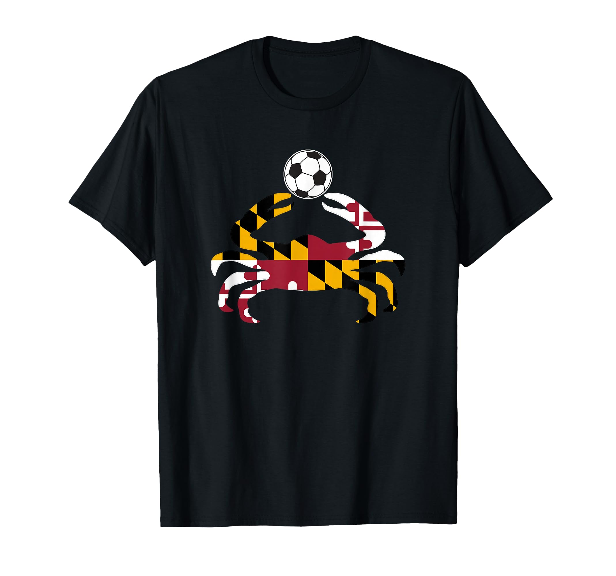 Maryland State Flag Blue Crab T-Shirt - Fun Novelty Design for Adults