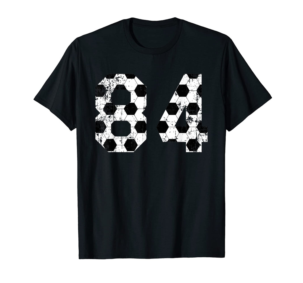 Soccer 84 Jersey Number T-Shirt - Graphic Print for Adults