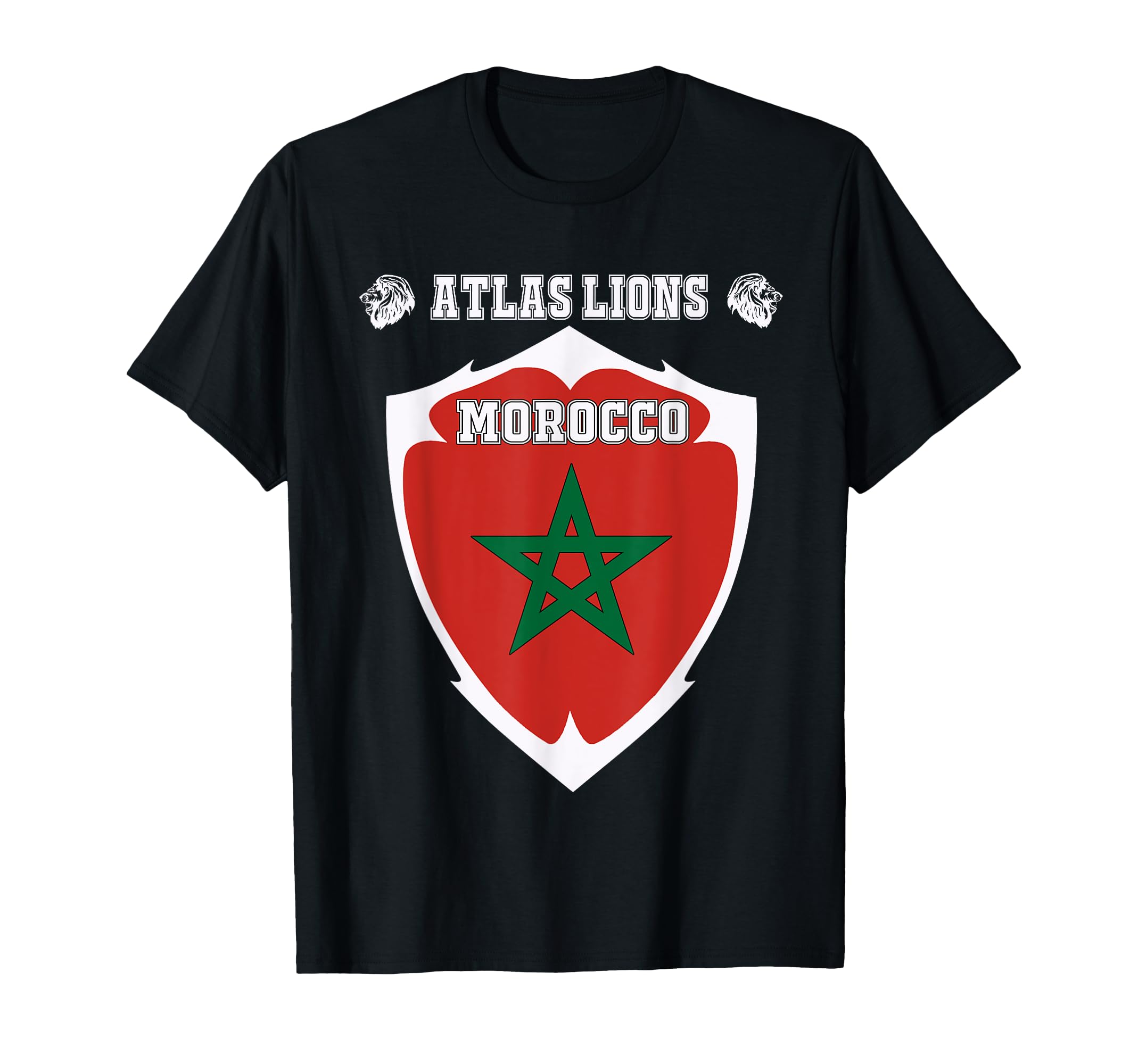 Morocco Flag Moroccan Soccer Morocco T-Shirt - Aesthetic Graphic Unisex