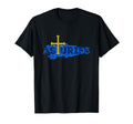 Asturian Map And Flag Distressed T-Shirt - Fun Novelty Design Unisex