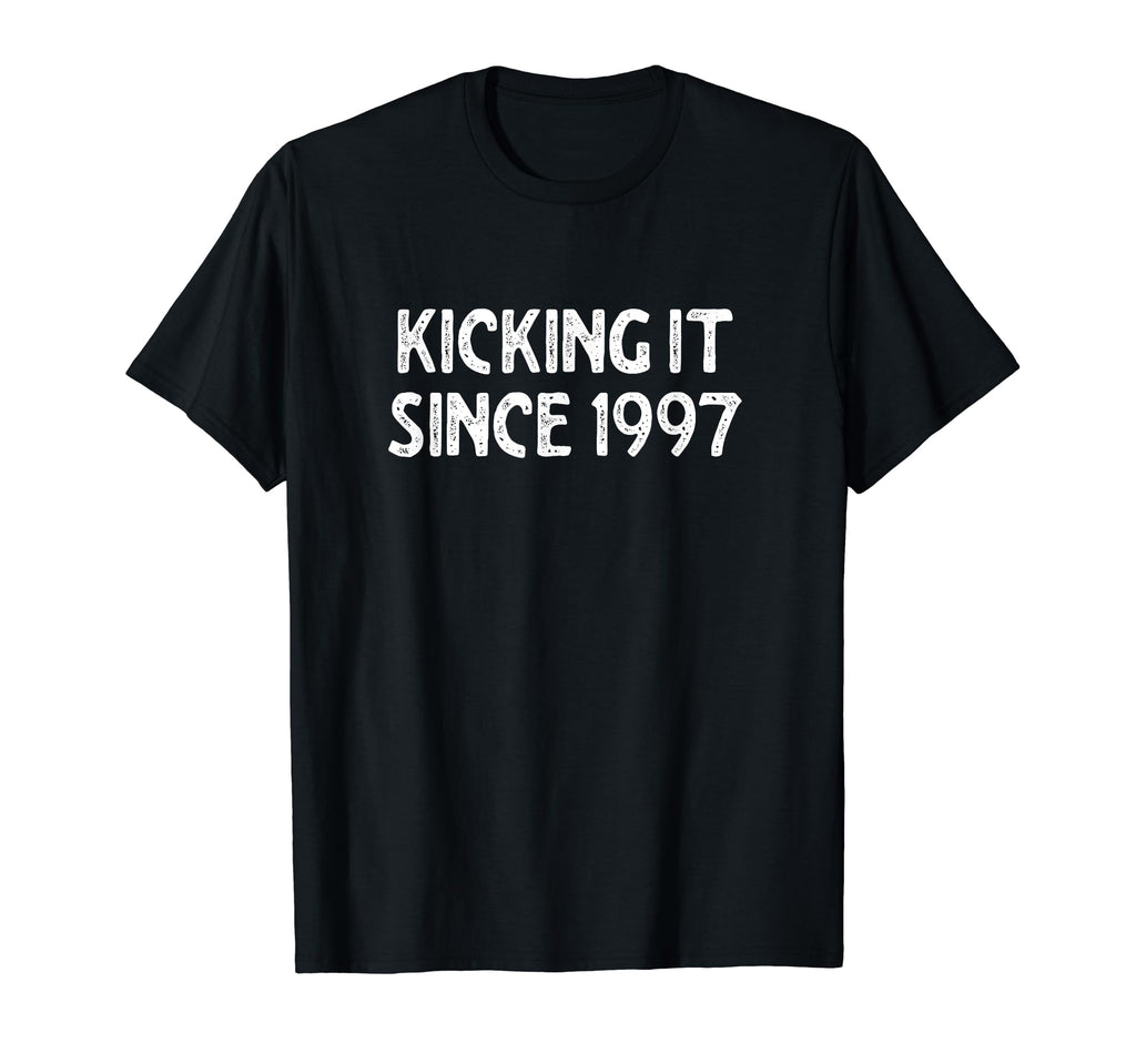 Kicking It Since 1997 Funny Soccer T-Shirt - Custom Art Print Men Women
