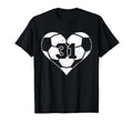 Soccer Number 31 Jersey Funny Soccer T-Shirt - Custom Art Print Unisex