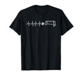 Funny Soccer Heartbeat Ecg Football T-Shirt - Streetwear Style Men Women