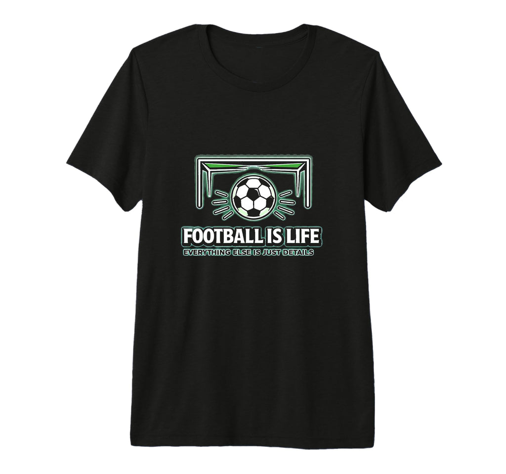 Football Is Life Goal Hmfl Brand T-Shirt - Fun Novelty Design Men Women
