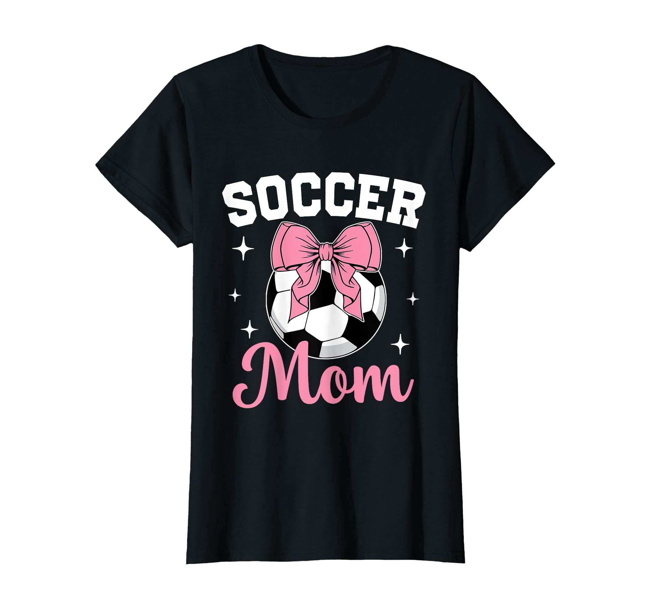 Soccer Mom Coquette Bow Soccer Mom T-Shirt - Trendy Graphic for Adults