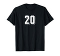 Number 20 80S 90S Soccer Team Jersey T-Shirt - Unique Graphic Men Women
