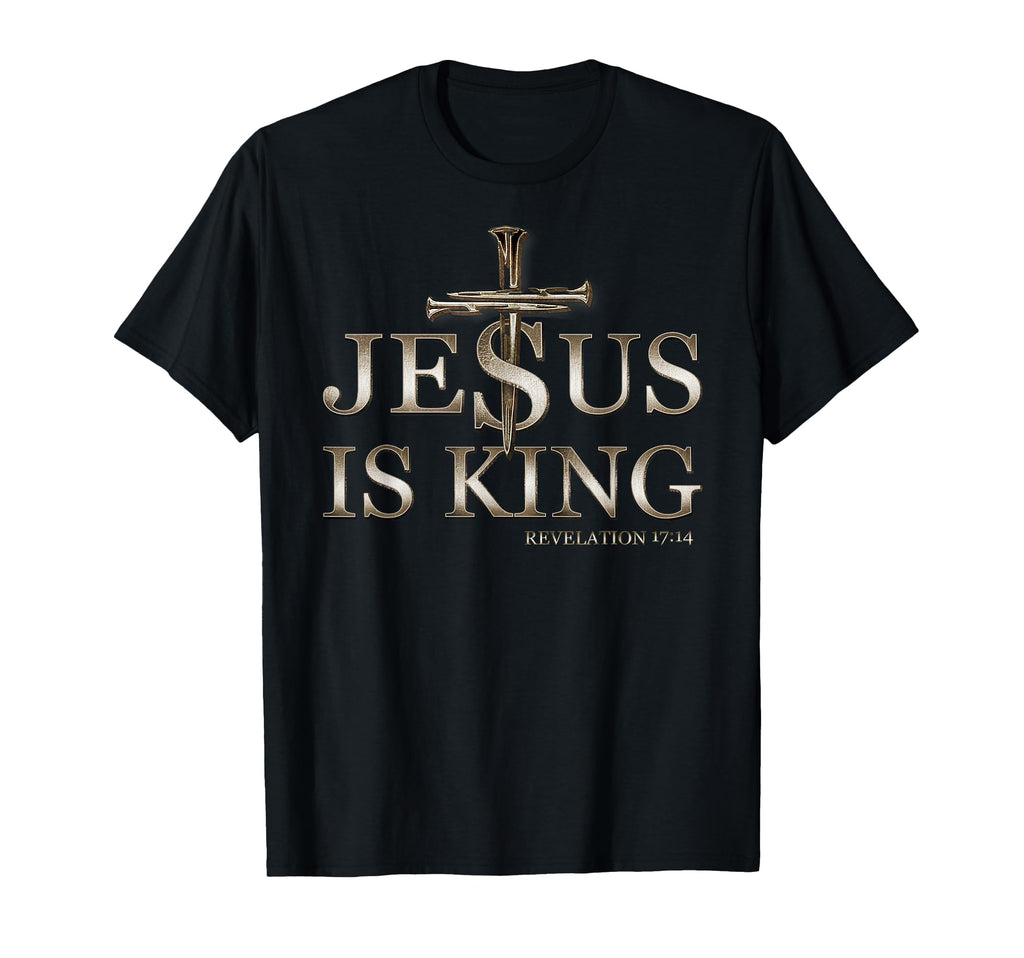 Jesus Is King Christian Faith God Hoodie - Minimalist Print for Adults