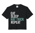 Eat Sleep Hat Trick Repeat Soccer Sweatshirt - Streetwear Style for Adults