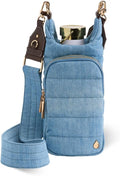 WanderFull® Original HydroBag® Collection, Water Bottle Holder w/Strap & Phone Pocket, Hands-Free Crossbody Water Bottle Bag