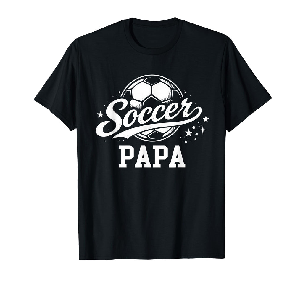 Soccer Papa Soccer Ball Dad Daddy T-Shirt - Streetwear Style Unisex