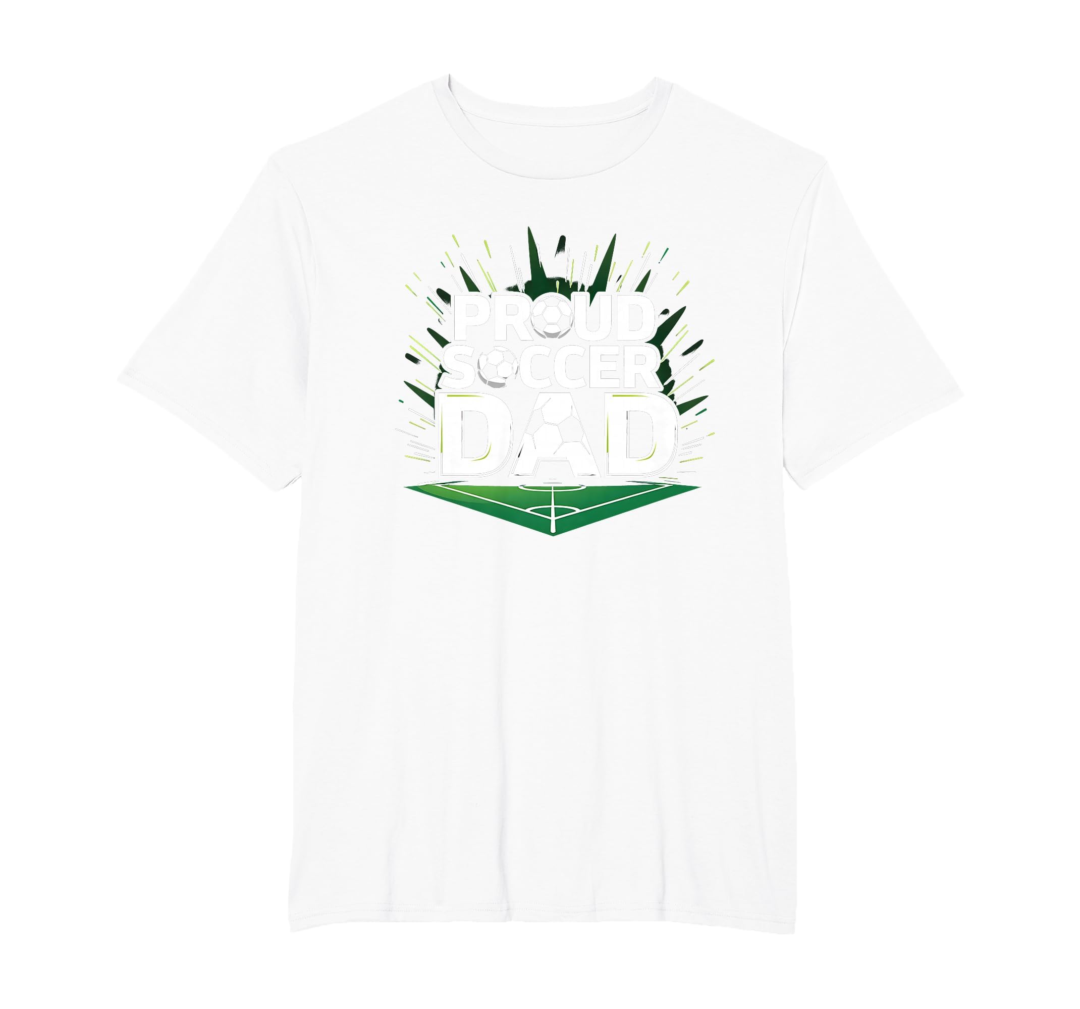 Proud Soccer Dad Cheering Sideline T-Shirt - Graphic Print Men Women