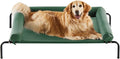 RRPETHOME Large Elevated Cooling Dog Bed, Raised Dog Cot Beds for Large Dogs, Elevated Outdoor Pet Bed, Chew Proof Portable Cooling Pet Cot with Skid-Resistant Feet and Breathable Mesh