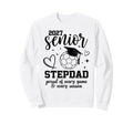 2027 Senior Soccer Stepdad Proud Sweatshirt - Fun Novelty Design Unisex