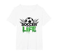 Soccer Is Life Passionate Fan Sports T-Shirt - Minimalist Print Unisex