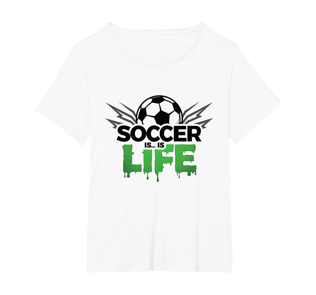 Soccer Is Life Passionate Fan Sports T-Shirt - Custom Art Print for Adults
