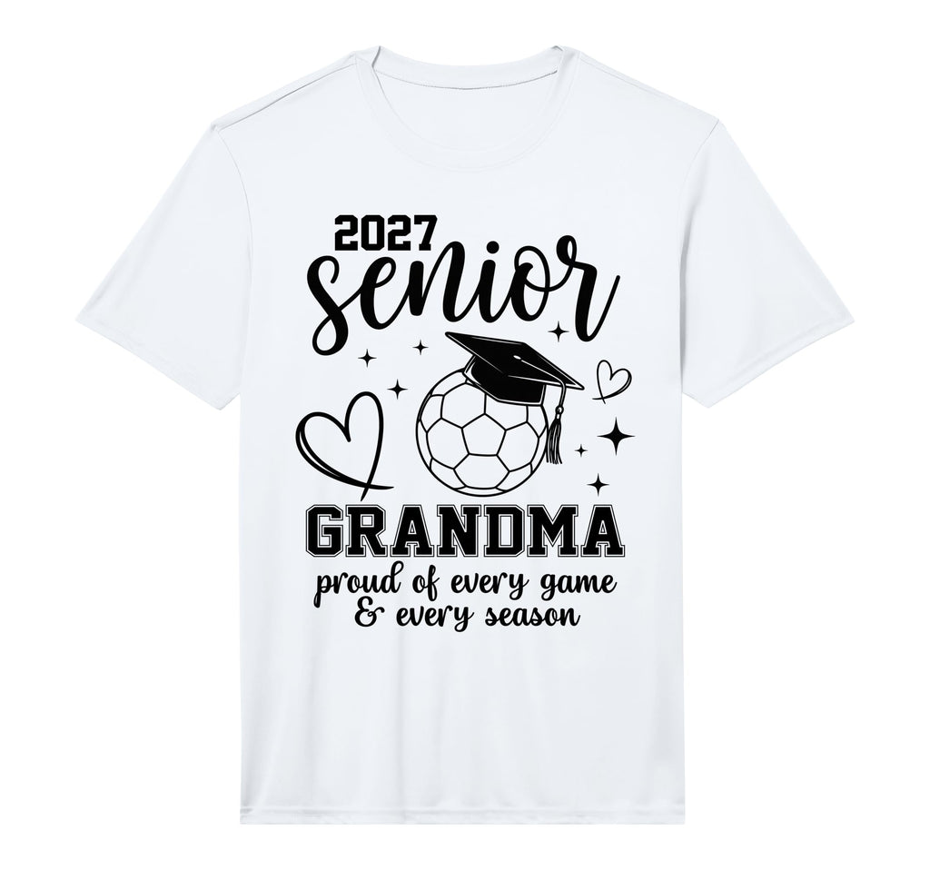 2027 Senior Soccer Grandma Proud T-Shirt - Fun Novelty Design Men Women