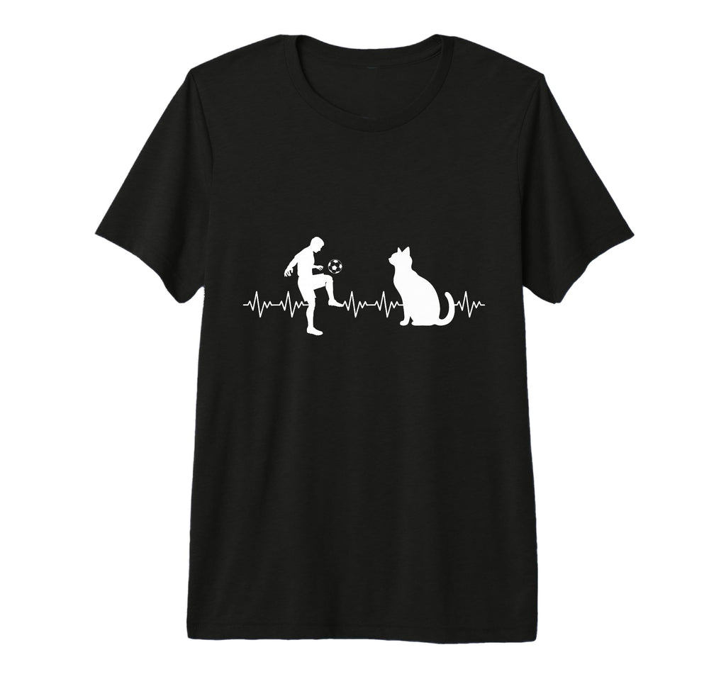 Cat Lover Soccer Player Coach Cat Sports T-Shirt - Graphic Print Men Women