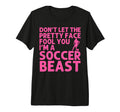 Soccer Art Teen Goalie Soccer Player Tri T-Shirt - Custom Art Print Unisex