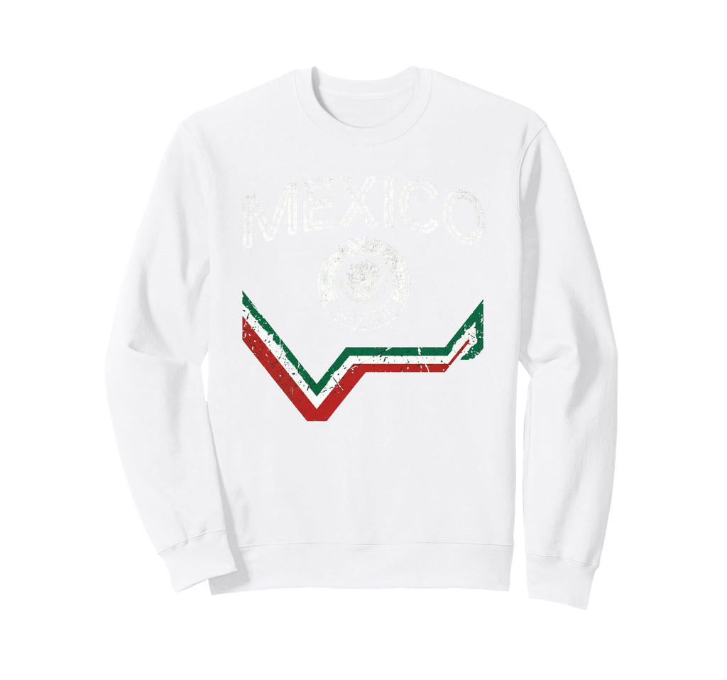 Mexico Flag Mexican Hispanic Sweatshirt - Fun Novelty Design for Adults