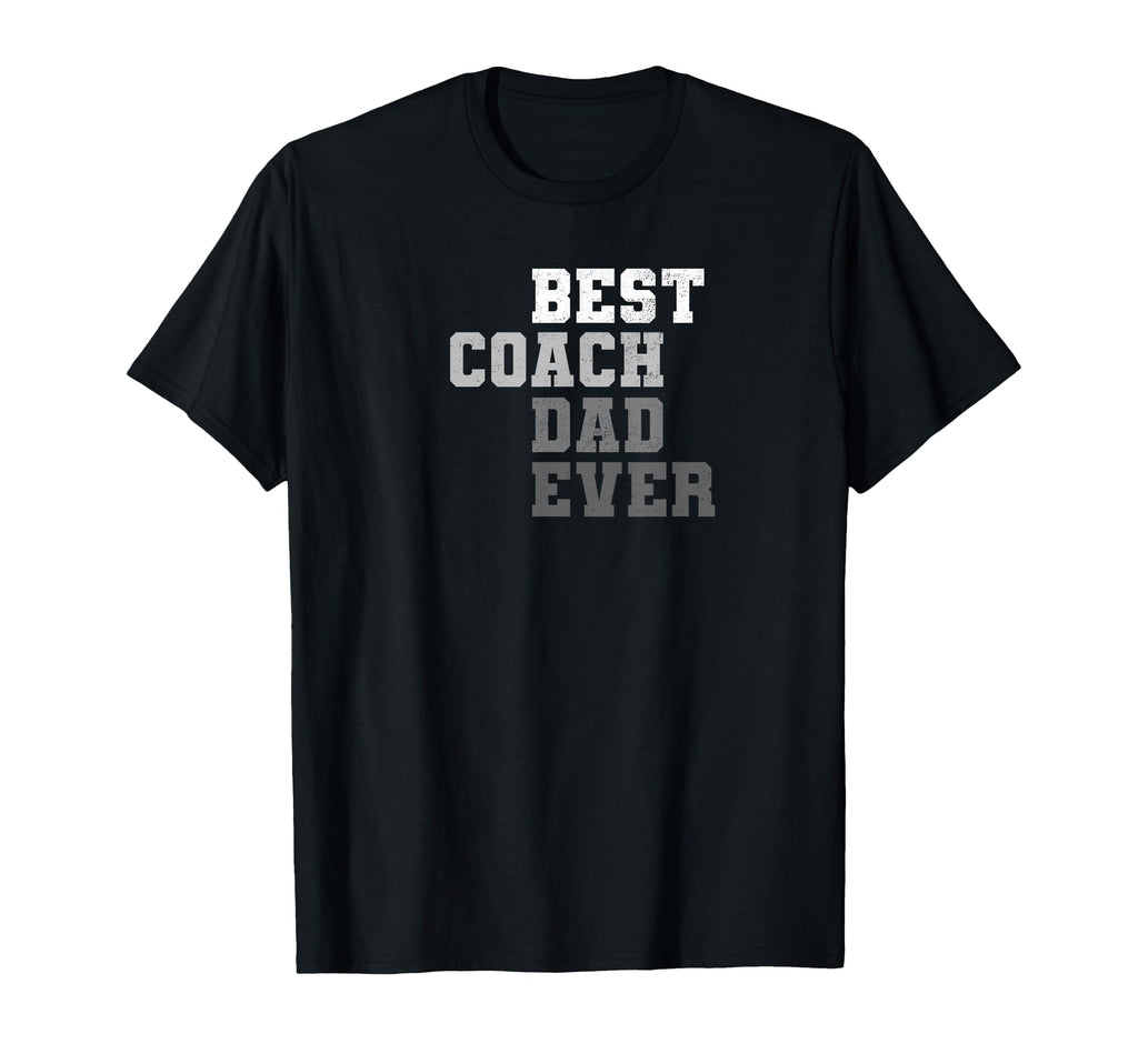 Best Coach Dad Ever Football Soccer T-Shirt - Unique Graphic Unisex