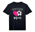 Mens Soccer Mom Love Heart Mama Mommy T-Shirt - Novelty Apparel Unisex