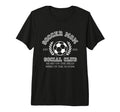 Soccer Mom Social Club Tri Blend T-Shirt - Minimalist Print for Adults