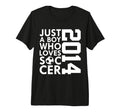 2014 Just Who Loves Soccer 12Th T-Shirt - Unique Graphic Men Women