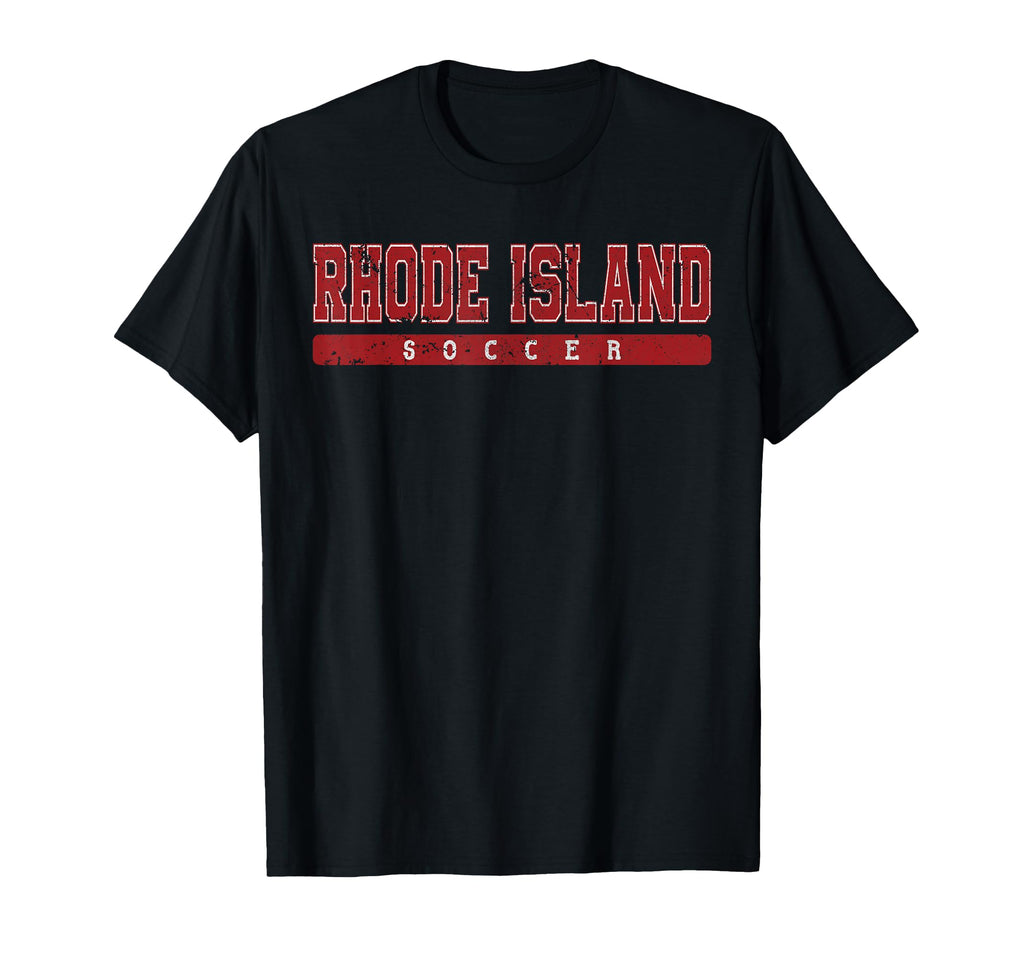 Rhode Island Soccer Tees Tanks T-Shirt - Casual Everyday Wear for Adults