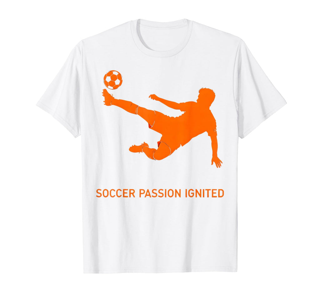 Soccer Passion Ignited T-Shirt - Graphic Print Men Women