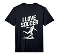 Mens I Love Soccer Football Fans T-Shirt - Fun Novelty Design Unisex