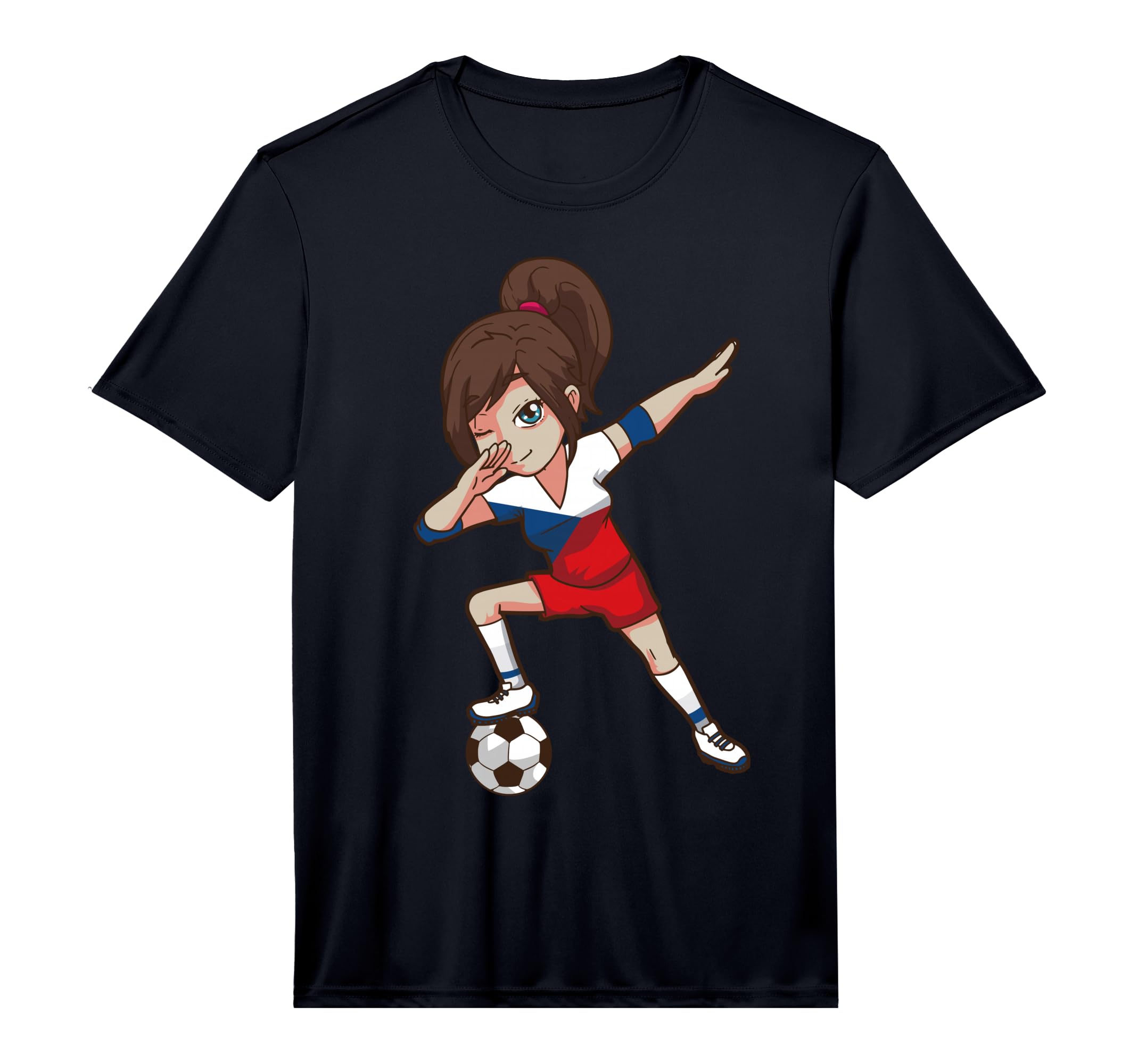 Soccer Fan Czech Republic Flag T-Shirt - Novelty Apparel Men Women