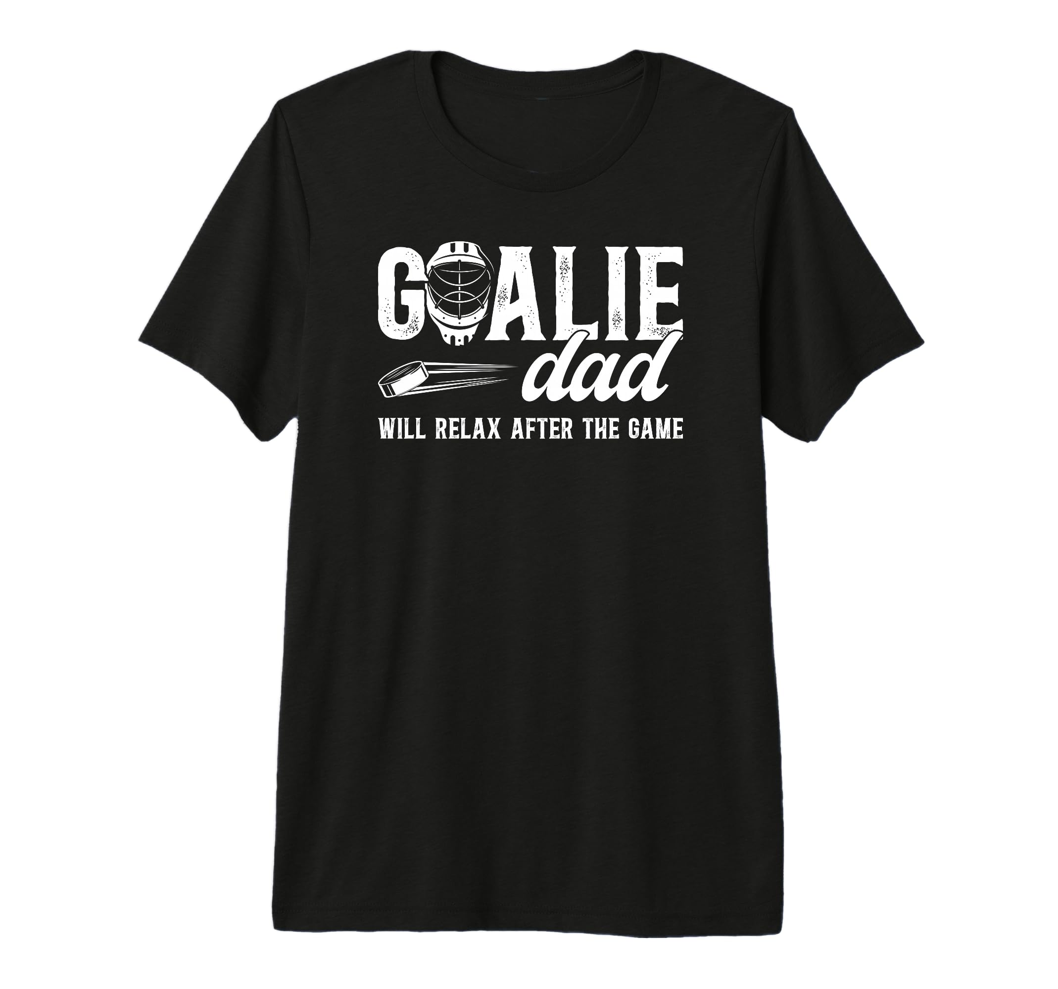 Mens Funny Hockey Goalie Dad Ice T-Shirt - Trendy Graphic for Adults