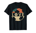 Love Soccer American Flag Sports T-Shirt - Aesthetic Graphic Men Women