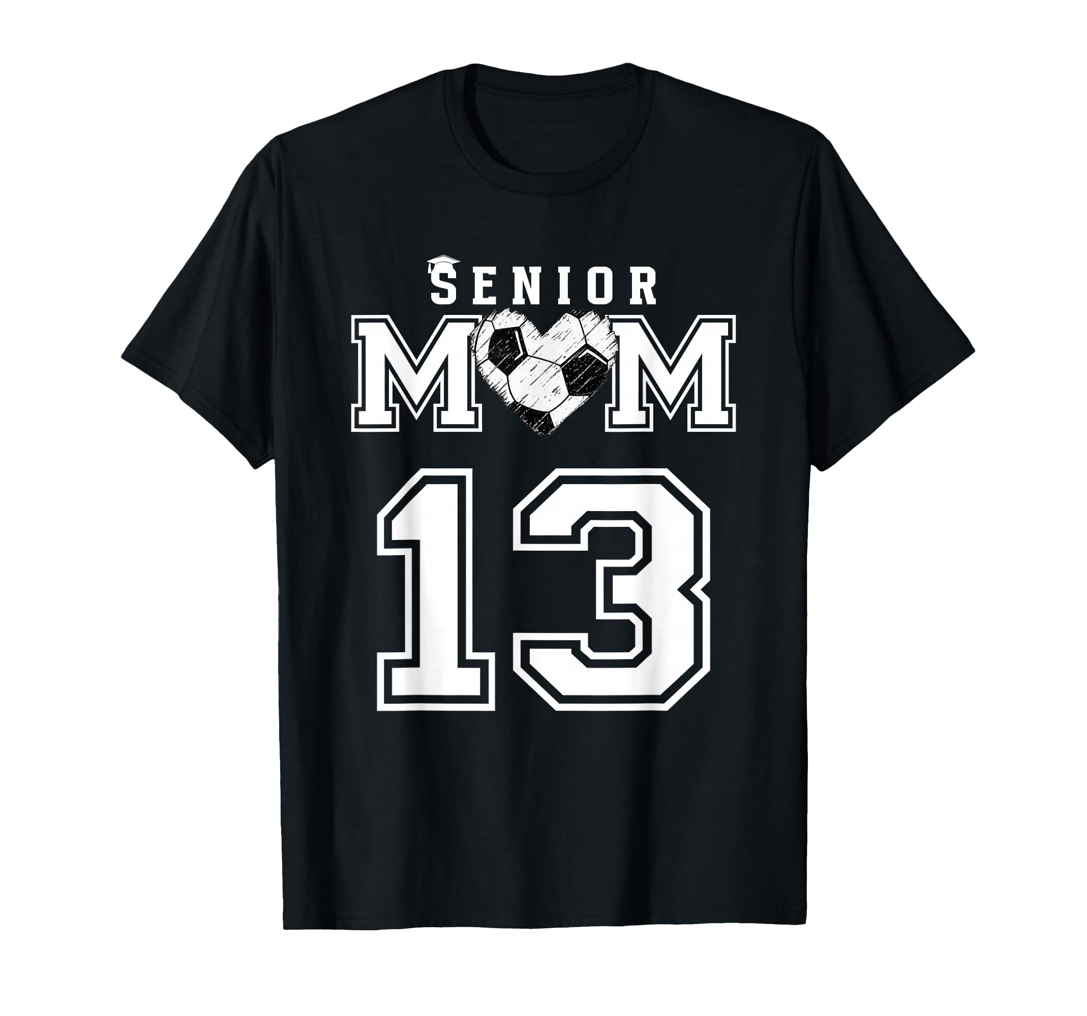 Proud Senior Soccer Mom Custom T-Shirt - Minimalist Print for Adults