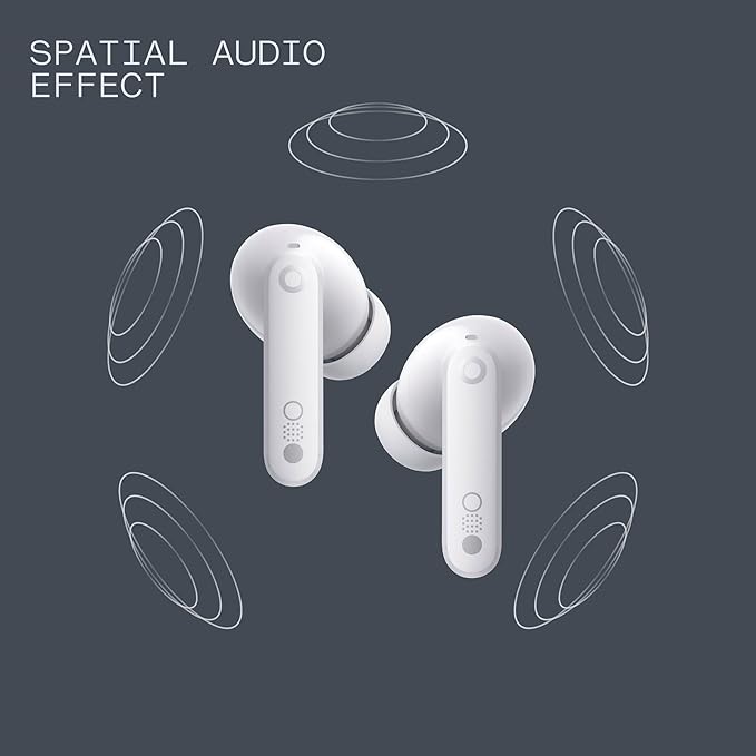 CMF Buds Pro 2 Wireless Earbuds, Hi-Res Audio with LDAC, 50 dB Hybrid Noise Cancelling Earbuds, Ultra Bass Technology, Bluetooth 5.3, 43H Play Time with Charging Case, 6 HD Mics Headphones, Light Grey