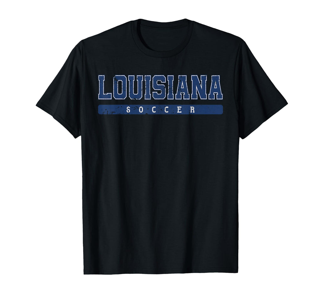 Louisiana Soccer Tees Tanks Tops T-Shirt - Trendy Graphic Unisex