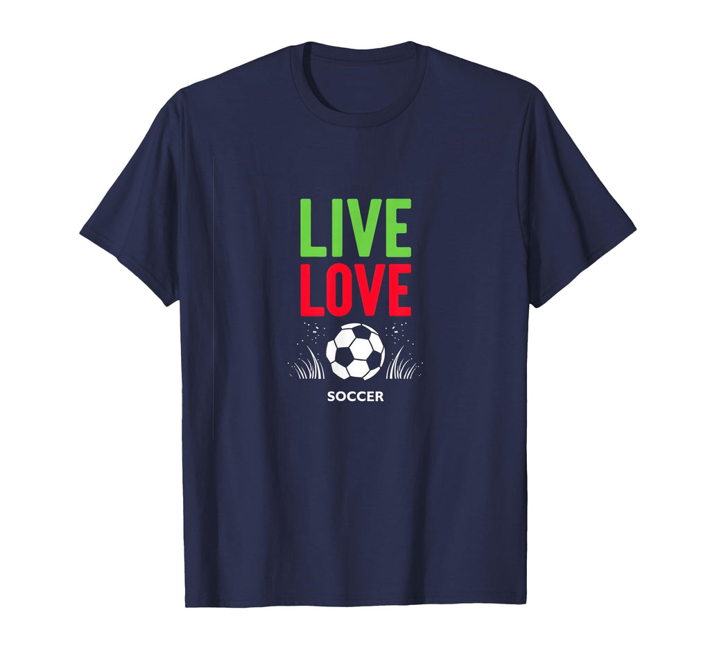 Live Love Soccer Inspiring Sports T-Shirt - Minimalist Print for Adults