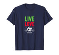 Live Love Soccer Inspiring Sports T-Shirt - Minimalist Print for Adults
