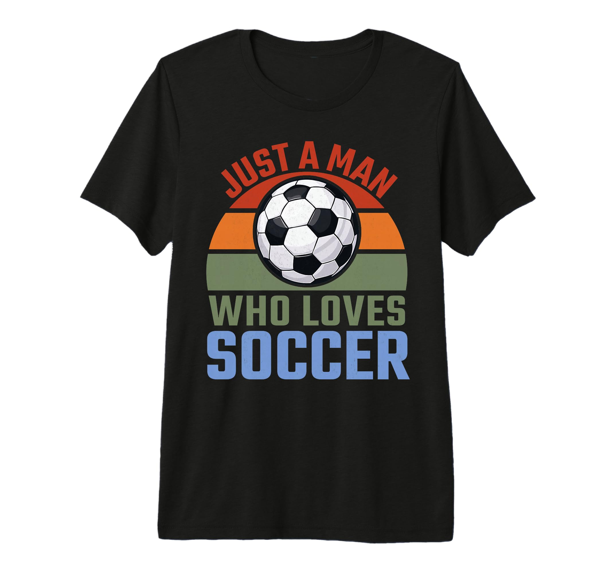 Just Who Loves Soccer Soccer Player Tri T-Shirt - Trendy Graphic Men Women