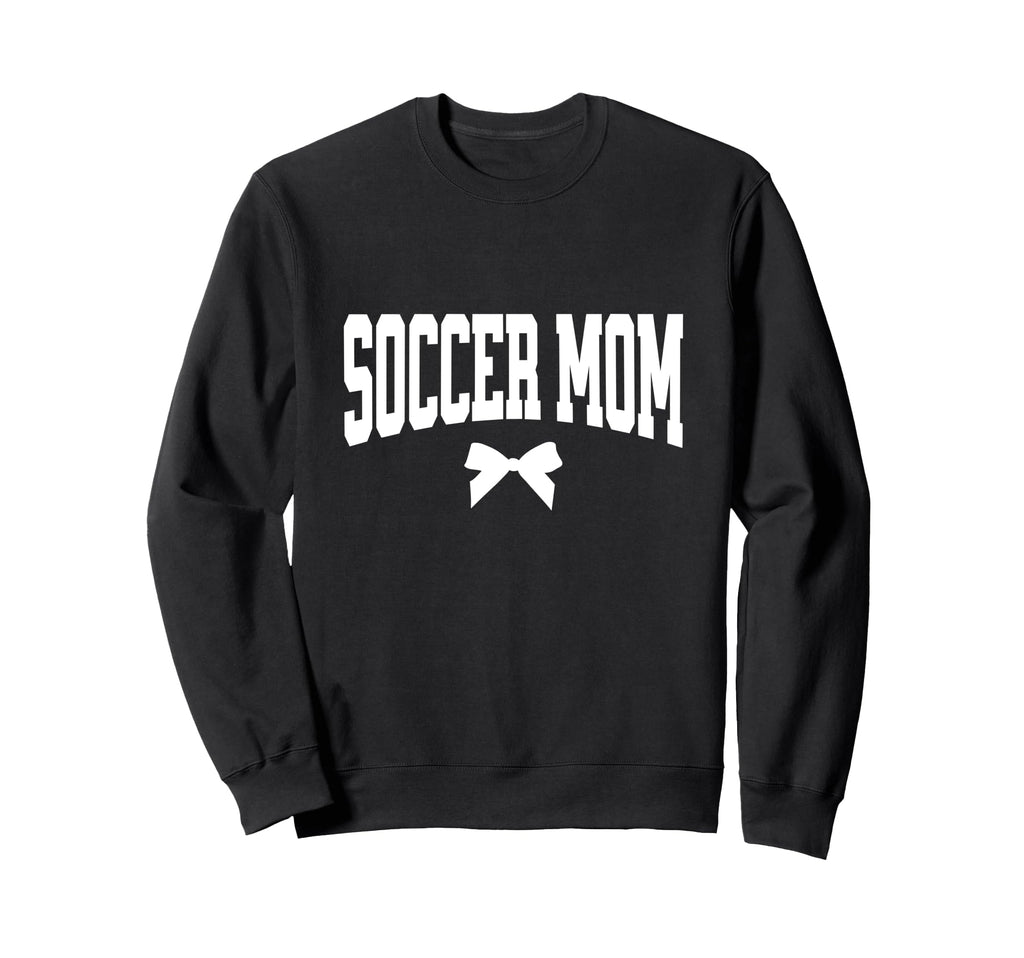 Soccer Mom Bow Soccer Team Mama Sweatshirt - Custom Art Print for Adults