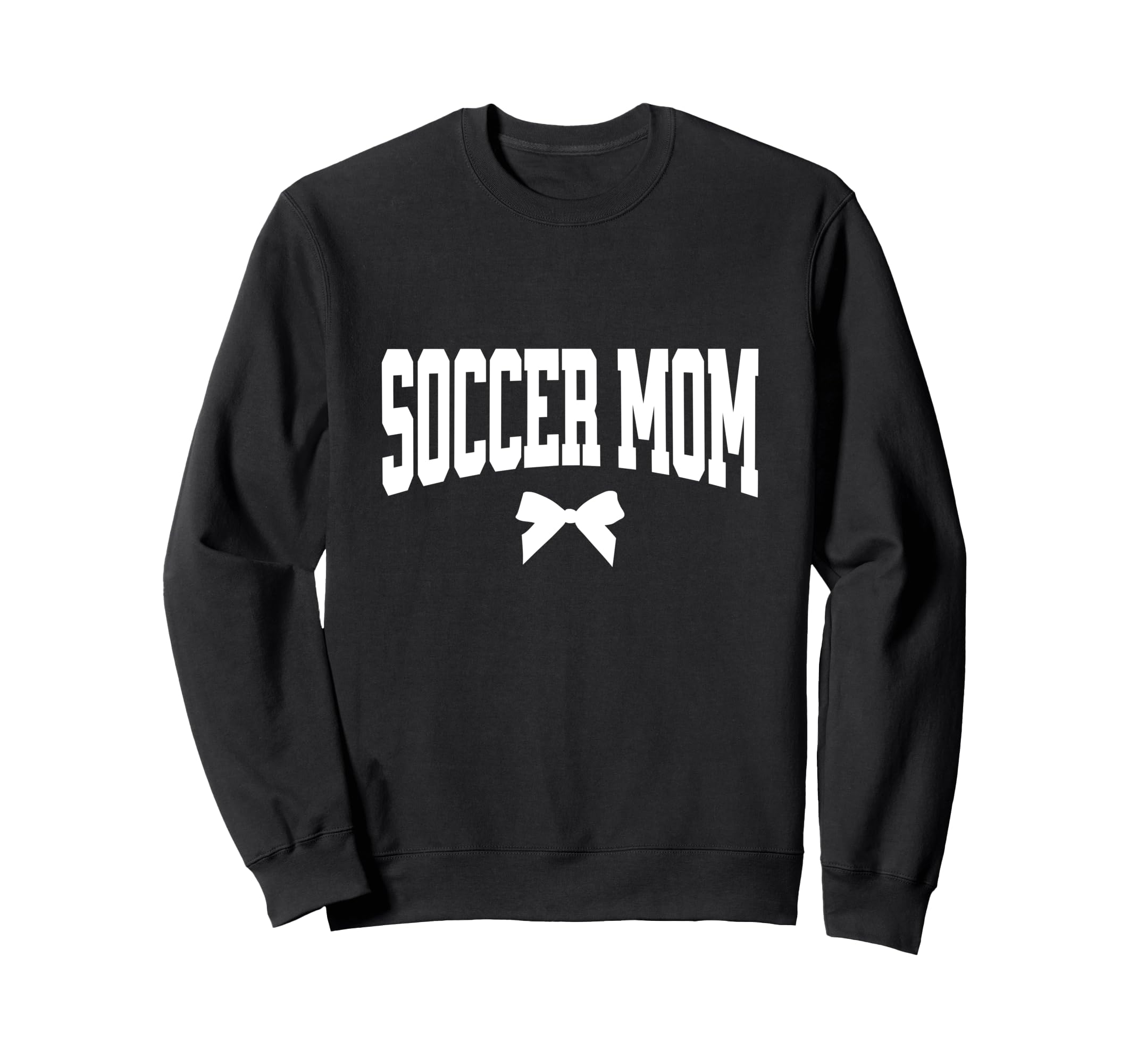 Soccer Mom Bow Soccer Team Mama Sweatshirt - Custom Art Print for Adults