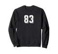 Number 83 80S 90S Soccer Team Sweatshirt - Fun Novelty Design Unisex