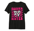 Soccer Sister Coquette Bow Game Day Fun T-Shirt - Streetwear Style Unisex