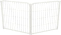 FXW Homeplus Unleashed Indoor Dog Playpen - Stress-Free and Safe Play, Heavy Duty 24 Inch 2 Wire Panels Dog Pen for Puppy and Small Dogs, White│Patented
