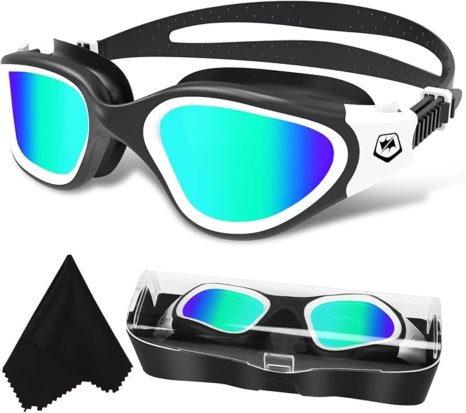 WIN.MAX Polarized Swimming Goggles Swim Pool Goggles Anti Fog Anti UV No Leakage Clear Vision for Men Women Adults Teenagers
