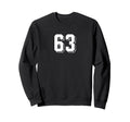 Number 63 80S 90S Soccer Team Sweatshirt - Casual Everyday Wear for Adults