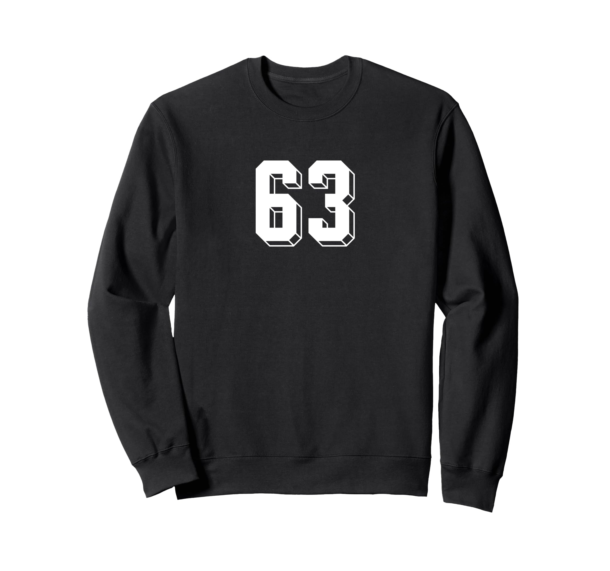Number 63 80S 90S Soccer Team Sweatshirt - Casual Everyday Wear for Adults