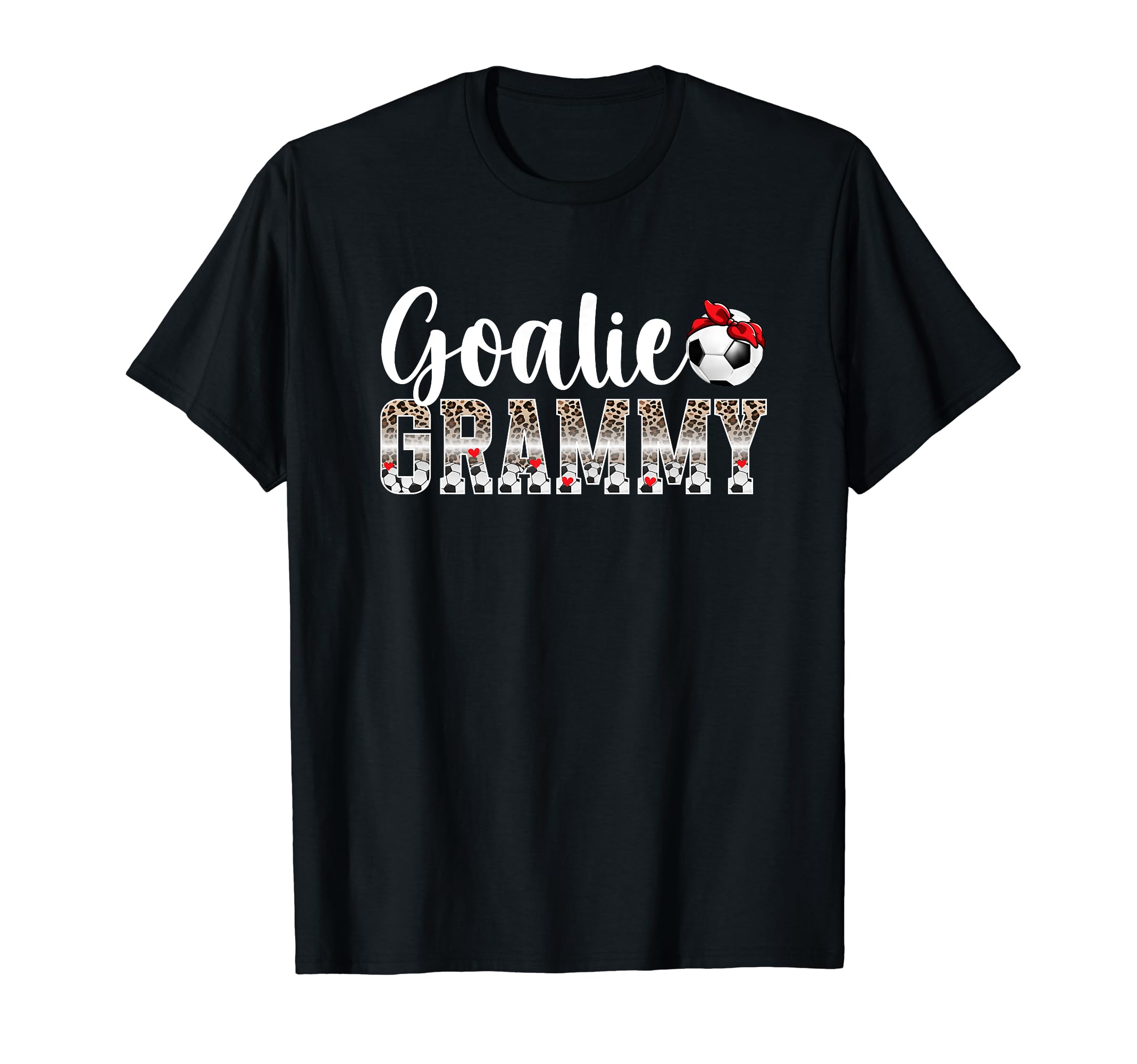 Soccer Goalie Grammy Leopard Soccer T-Shirt - Casual Everyday Wear Unisex