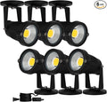 110V Landscape Spotlight,LED Landscape Lighting Outdoor for Flag Pole Light,IP65 Landscape Lights 3000k Garden Light 6FT Cord with US 3 Prong (Base,Stake Included) (5, Watts)