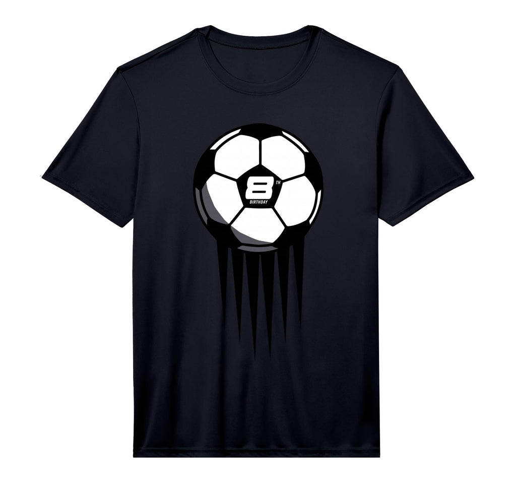 8Th Birthday Soccer 8 Years Old T-Shirt - Fun Novelty Design Men Women